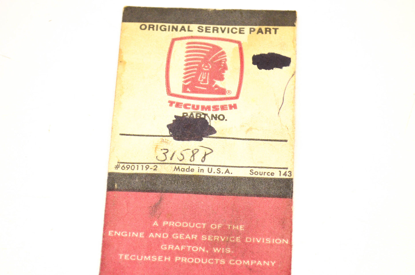 Tecumseh 31588 Retainer Plate NOS