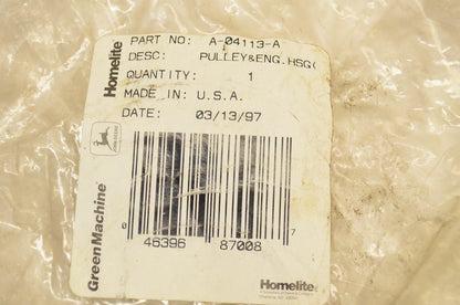 Homelite A-04113-A Pulley and Engine Housing Assembly NOS