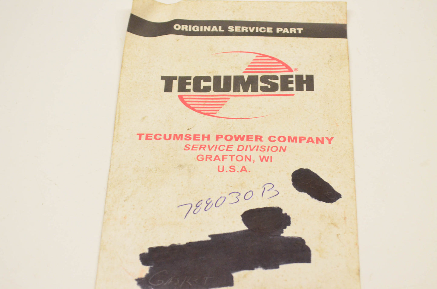 Tecumseh 788030B Gasket NOS