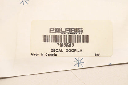 New OEM Polaris 7182562 Left Door Decal NOS