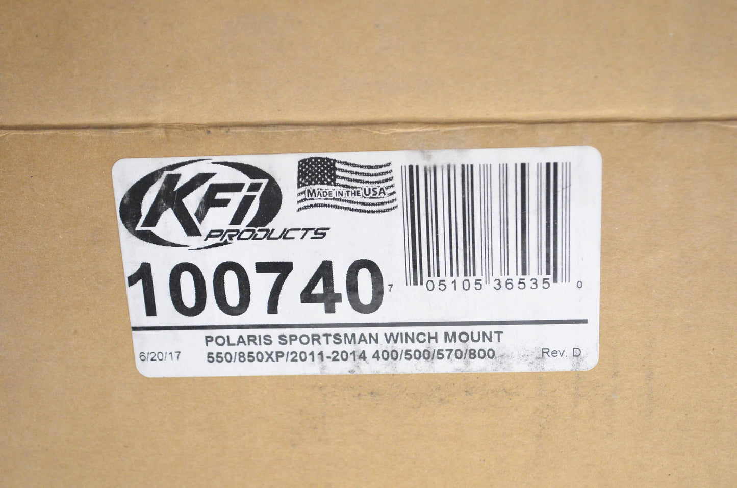 KFI 100740, 10-0740 Winch Mount Kit NOS