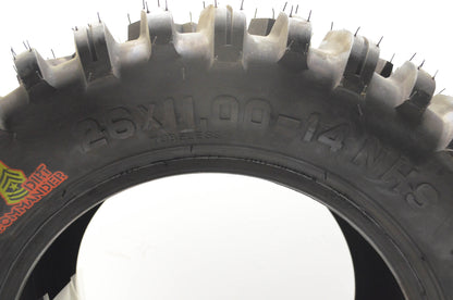 Dirt Commander Tires121-7 GBC 26X11-14 Wheel NOS