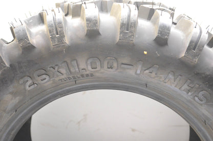 Dirt Commander Tires121-8 GBC 26X11-14 Wheel NOS