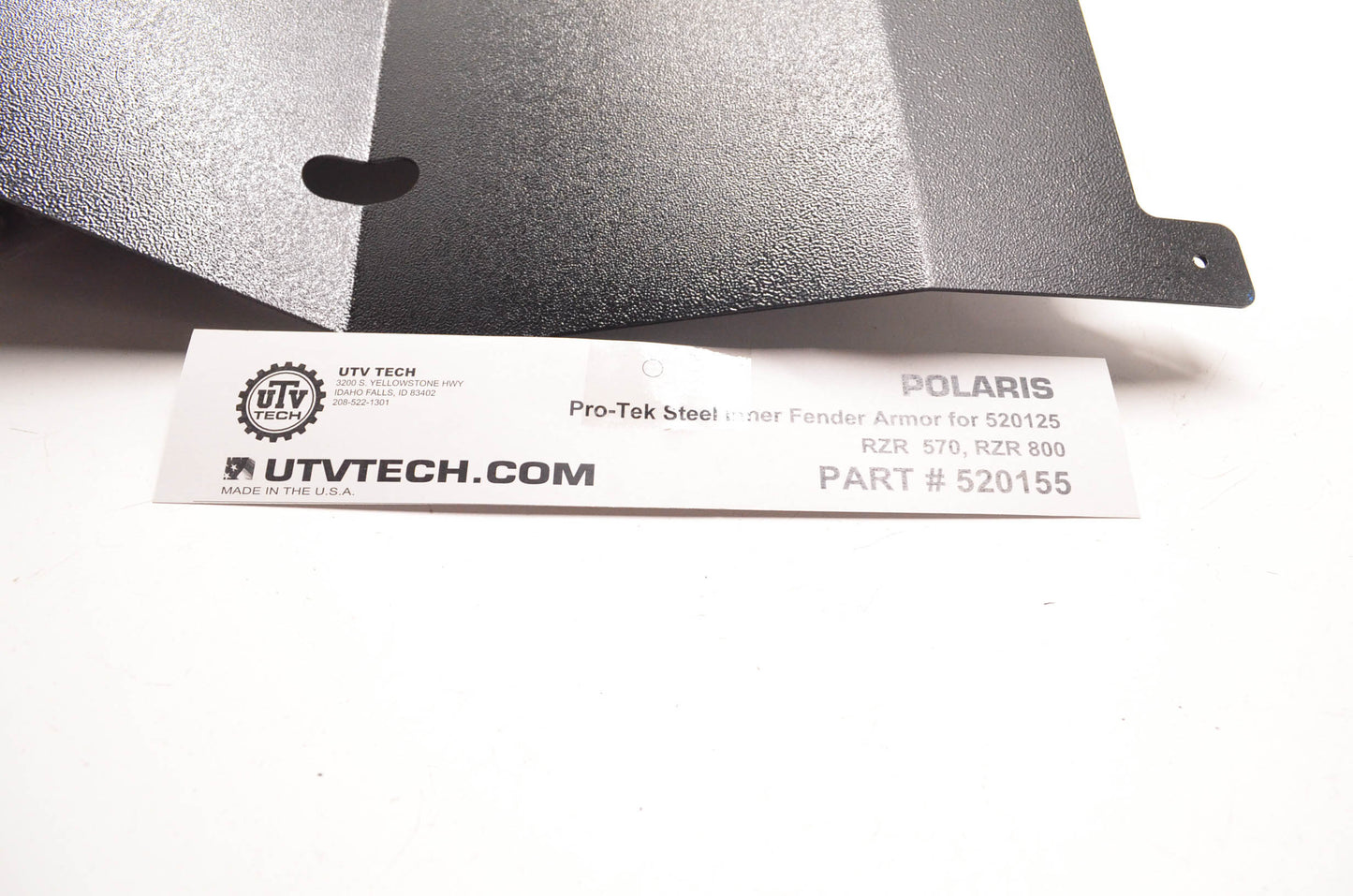 UTV Tech 520155 Pro-Tek Steel Inner Fender Armor Kit NOS
