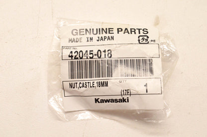 New OEM Kawasaki 42045-018 Castle Nut NOS