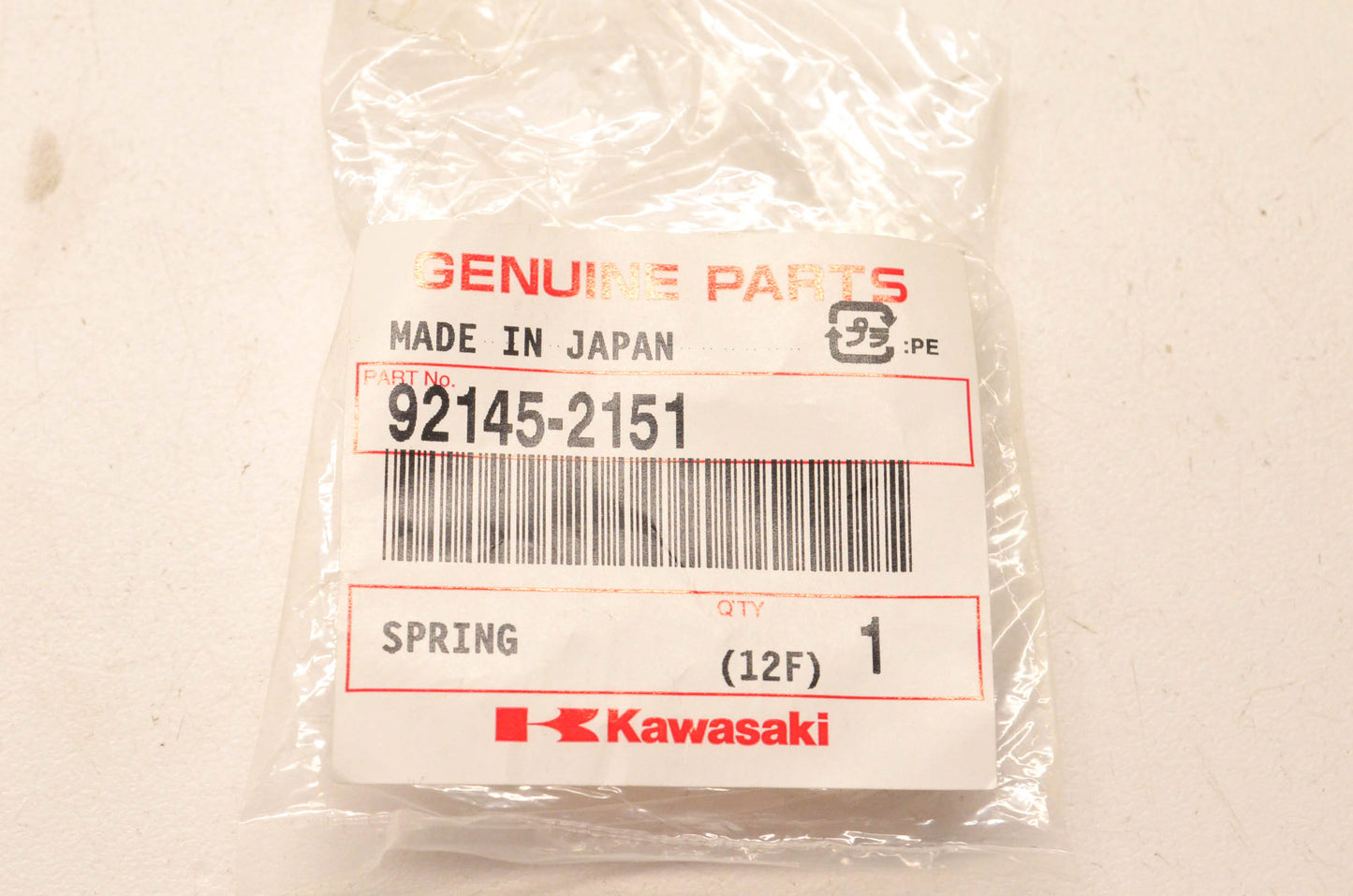 New OEM Kawasaki 92145-2151 Spring NOS