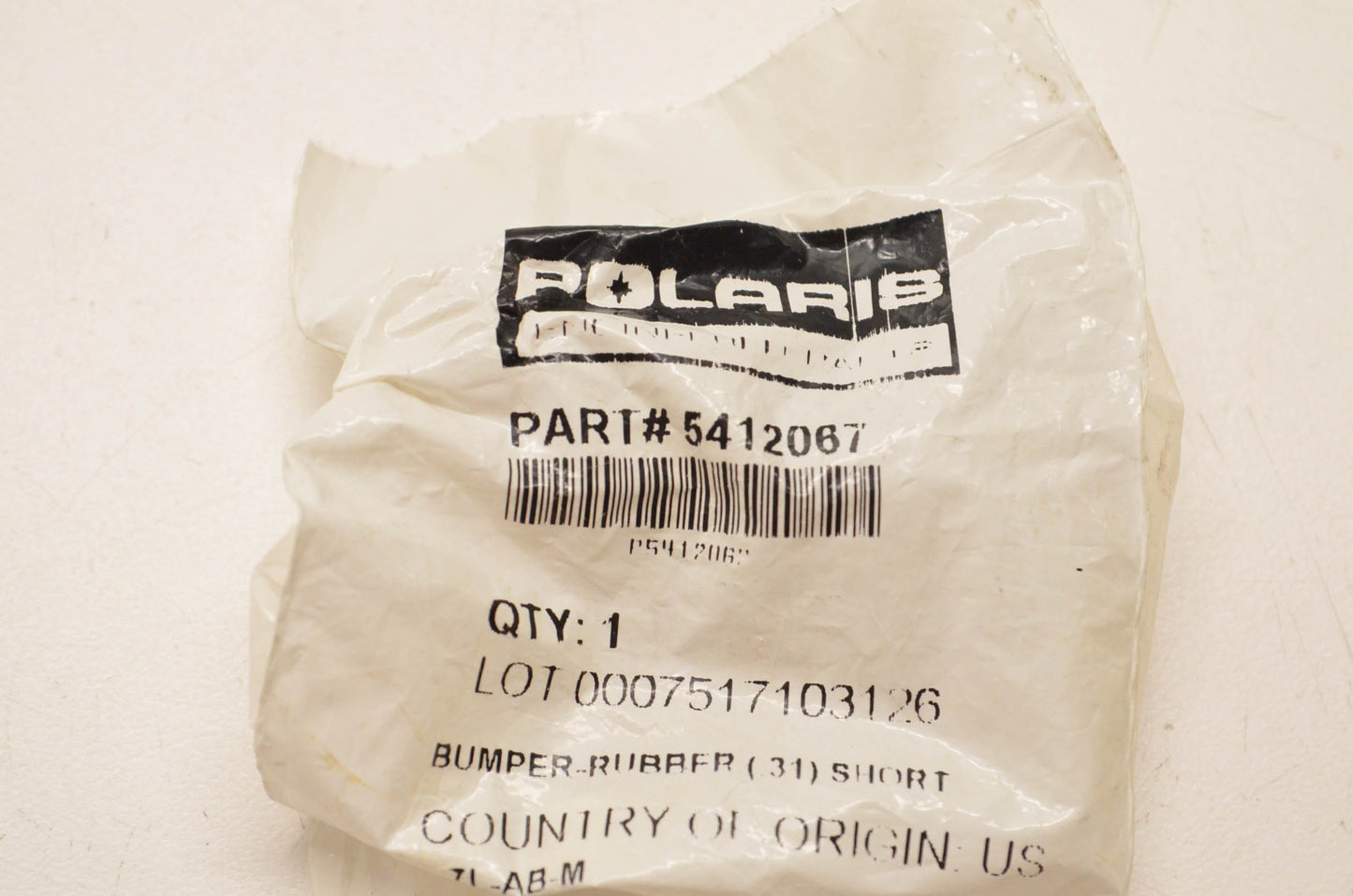 New OEM Polaris 5412067 Rubber Bumper NOS