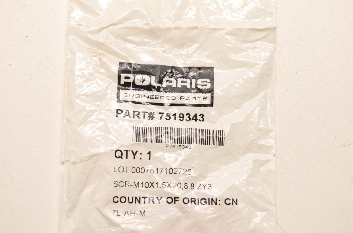 New OEM Polaris 7519343 Rear Suspension Wheel Screw NOS