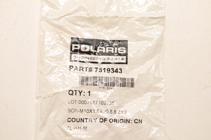New OEM Polaris 7519343 Rear Suspension Wheel Screw NOS