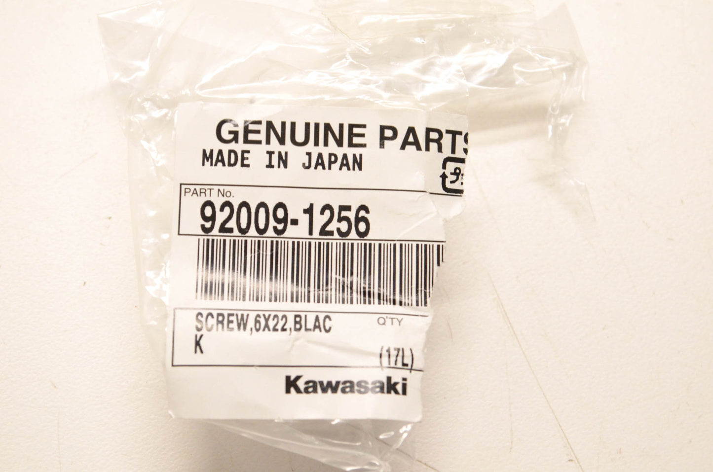 New OEM Kawasaki 92009-1256 Screw NOS