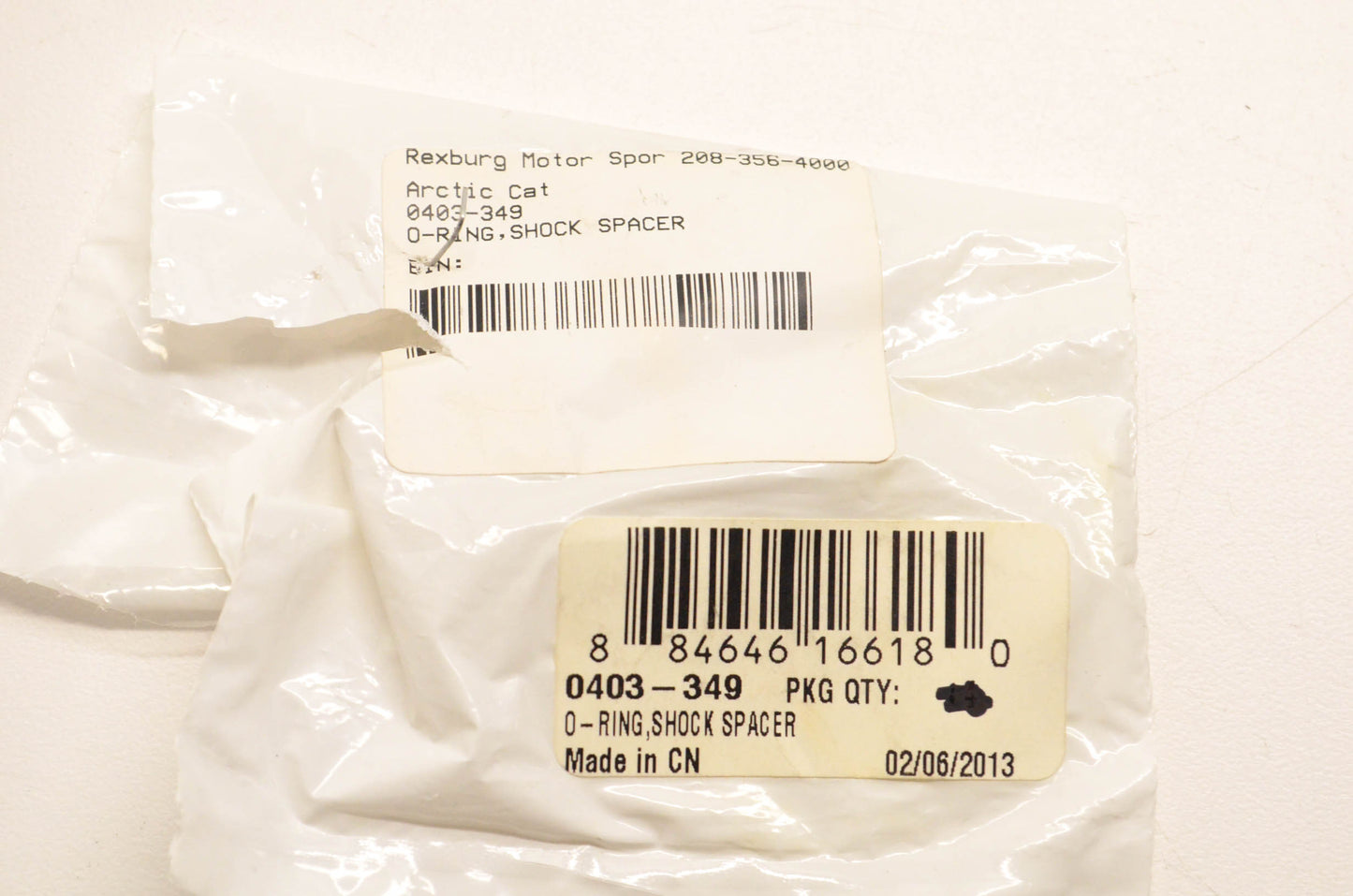 New OEM Arctic Cat 0403-349 Shock Spacer O-Ring Qty 2 NOS