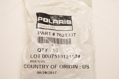 New OEM Polaris 7621337 Rivet NOS