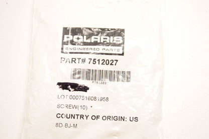 New OEM Polaris 7512027 Screw Qty 2 NOS