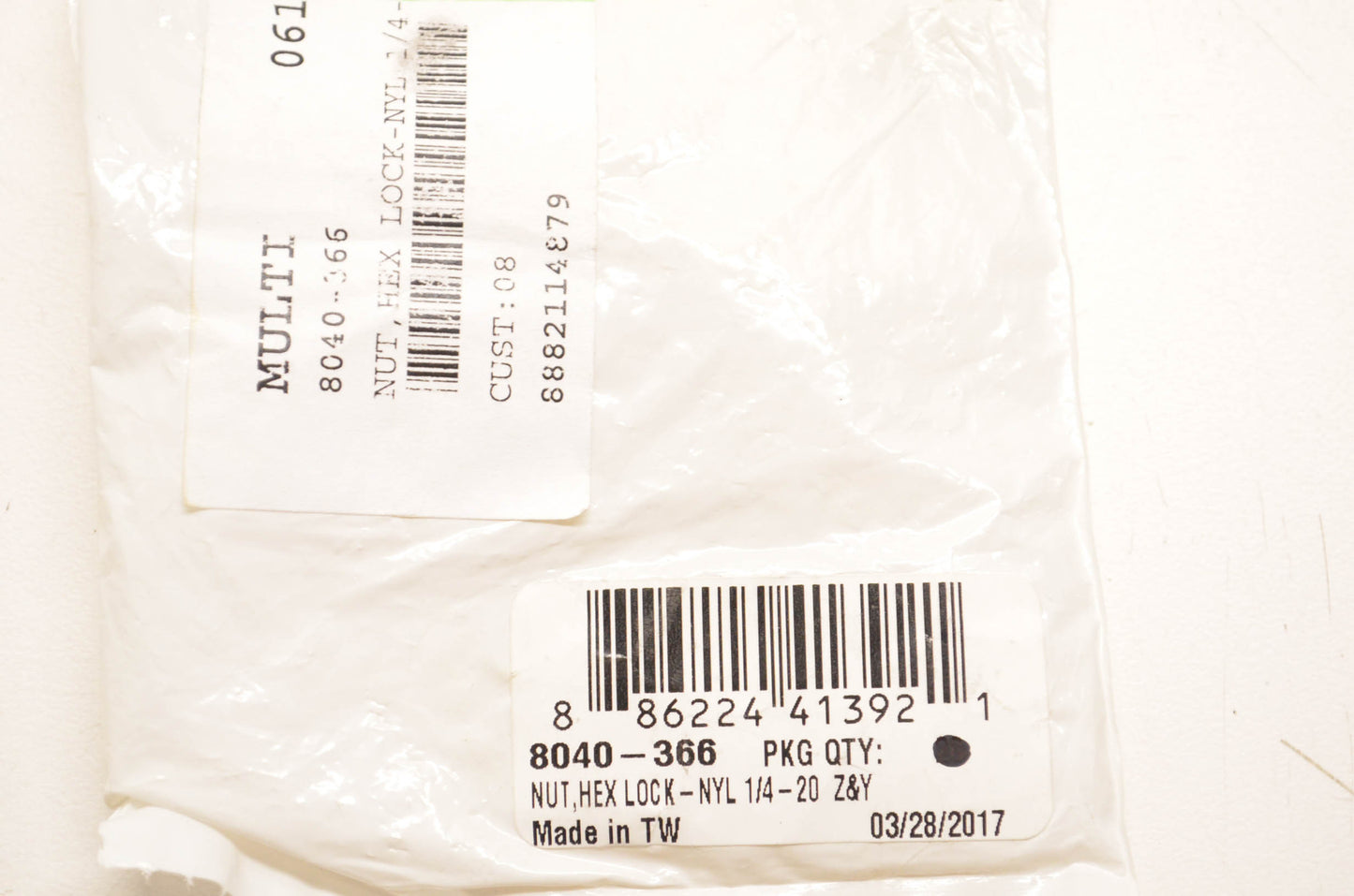 New OEM Arctic Cat 8040-366 Hex Lock Nut Qty 4 NOS
