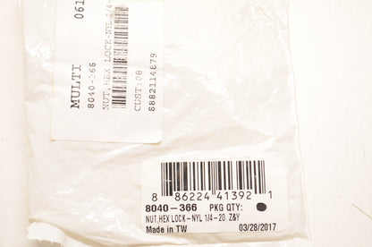 New OEM Arctic Cat 8040-366 Hex Lock Nut Qty 4 NOS