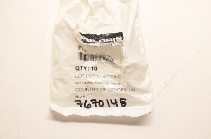 New OEM Polaris 7670145 Nut NOS