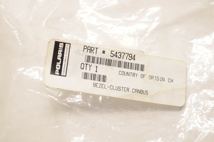 New OEM Polaris 5437794 Speedometer Cluster Bezel NOS