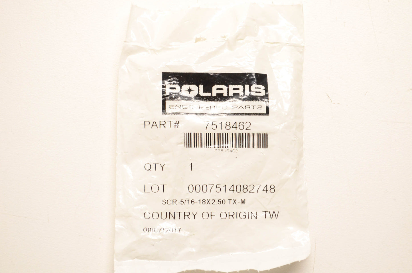 New OEM Polaris 7518462 Screw NOS
