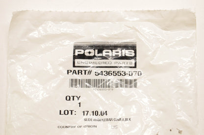 New OEM Polaris 5436553-070 Handlebar Cover Slide NOS