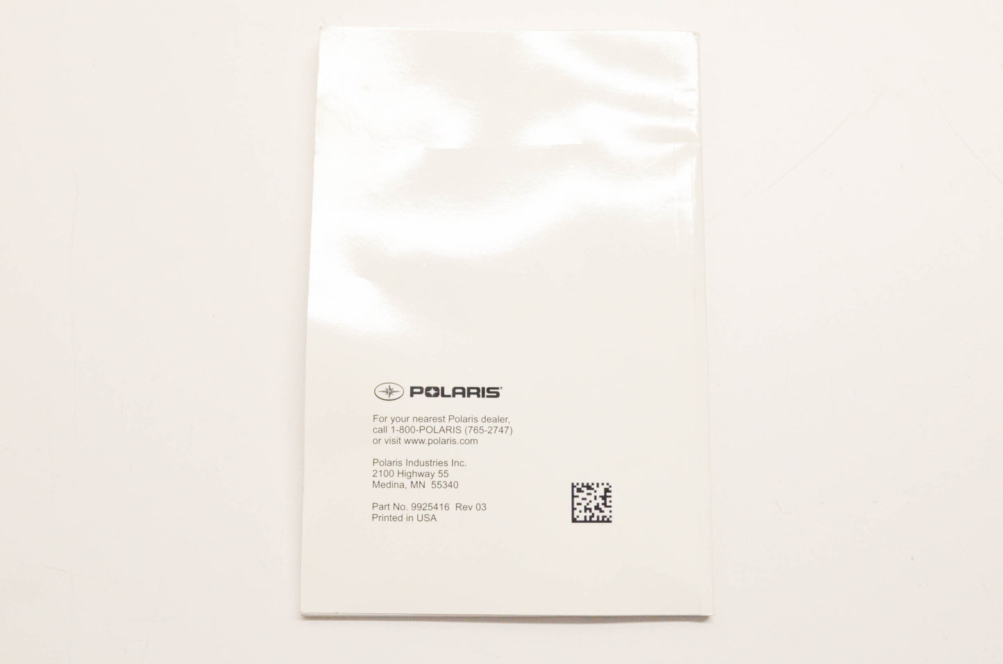 New OEM Polaris 9925416 Digital Display Owner's Manual NOS