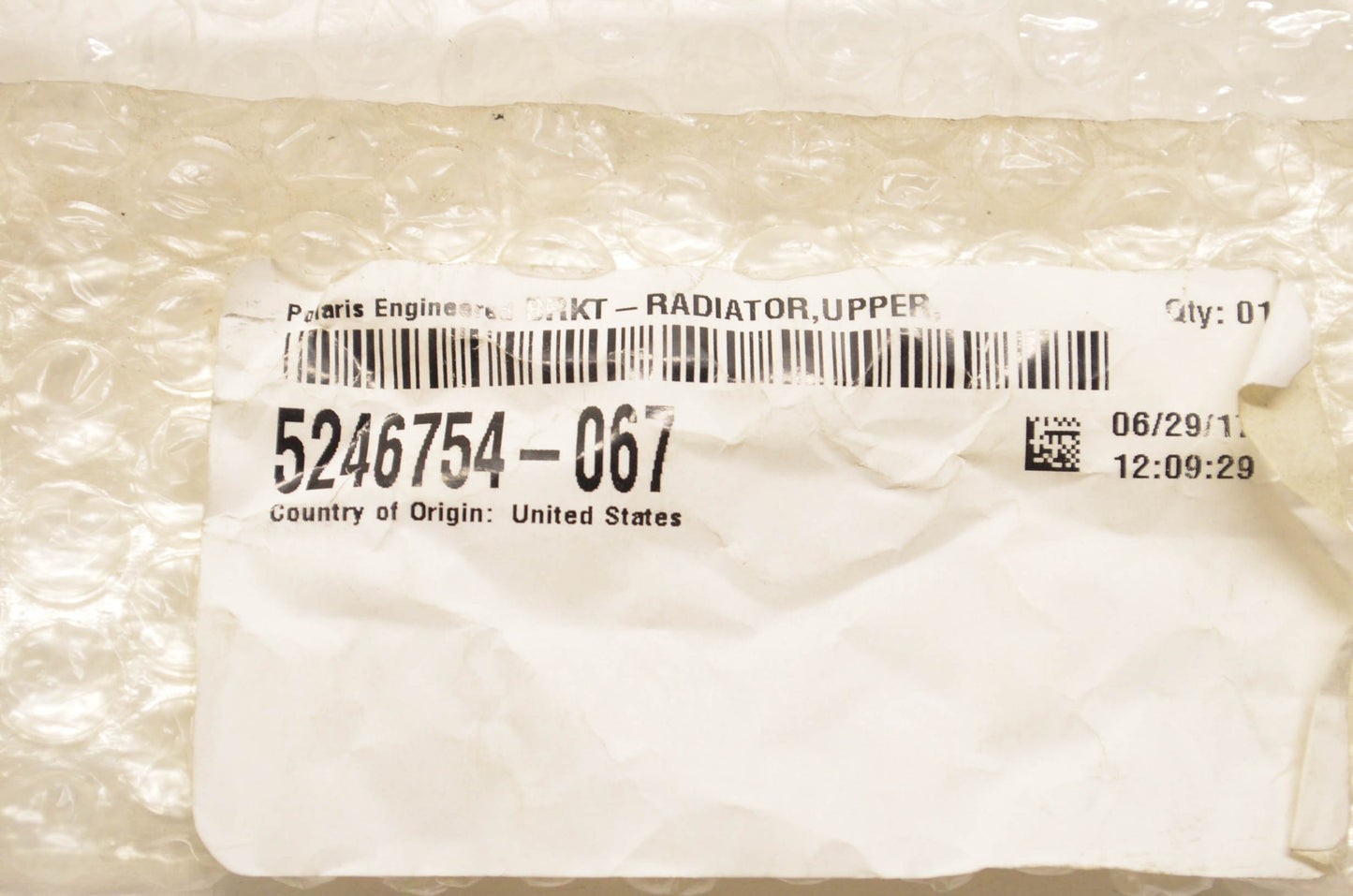 New OEM Polaris 5246754-067 Upper Radiator Bracket NOS