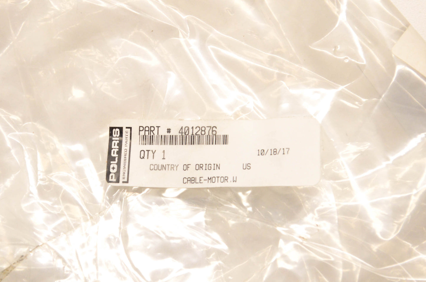 New OEM Polaris 4012876 Motor Cable W NOS