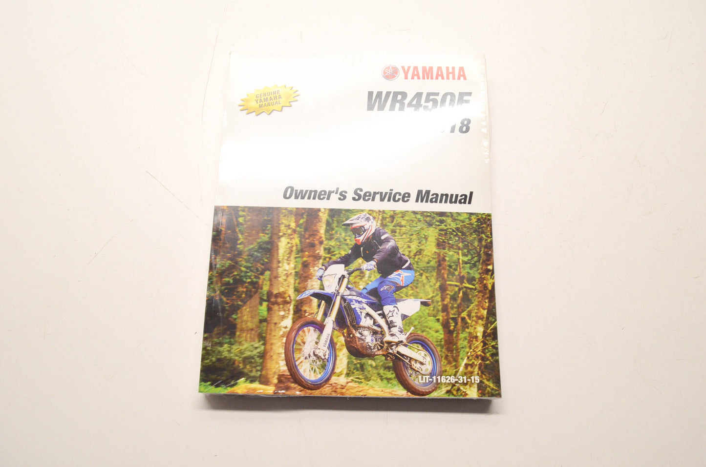 New OEM Yamaha LIT-11626-31-5, 2GC-28199-12 WR450F 2018 Owner's Service Manual NOS