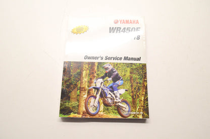 New OEM Yamaha LIT-11626-31-5, 2GC-28199-12 WR450F 2018 Owner's Service Manual NOS