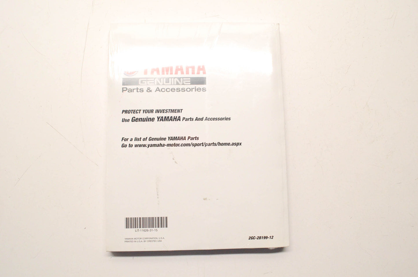 New OEM Yamaha LIT-11626-31-5, 2GC-28199-12 WR450F 2018 Owner's Service Manual NOS