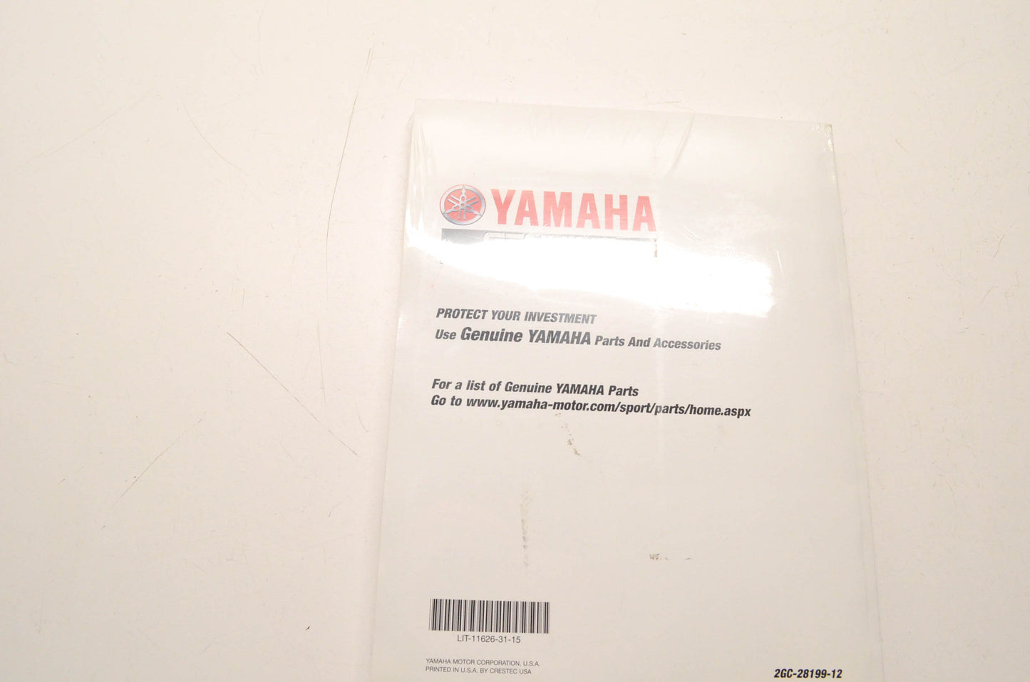 New OEM Yamaha LIT-11626-31-5, 2GC-28199-12 WR450F 2018 Owner's Service Manual NOS