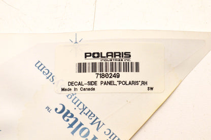 New OEM Polaris 7180249 Right Side Panel Decal NOS