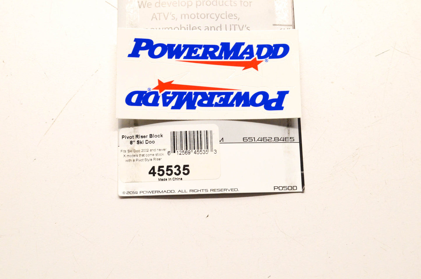 Powermadd 45535 Pivot Riser Block 8" NOS