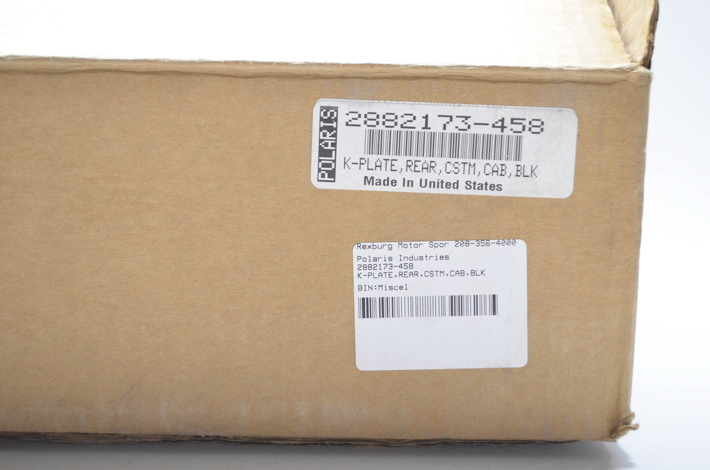 New OEM Polaris 2882173-458 Rear Plate Kit NOS