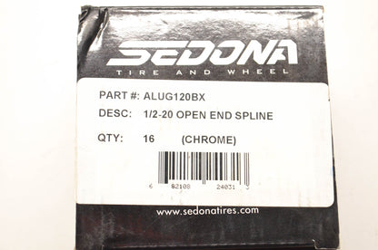 Sedona ALUG120BX, 57-94171 Open End Spline Lug Nuts NOS