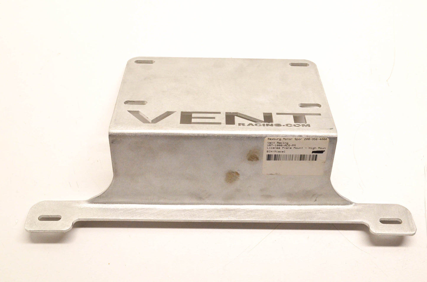 Vent Racing VRT-1000-ACS-PM, VRT-1000-ACS-XXX High Mount License Plate Mount NOS