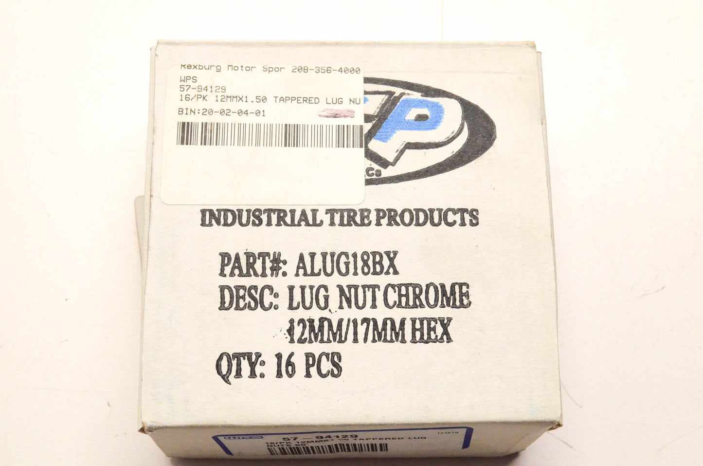 ITP ALUG18BX, 57-94129 Chrome Lug Nut Kit NOS