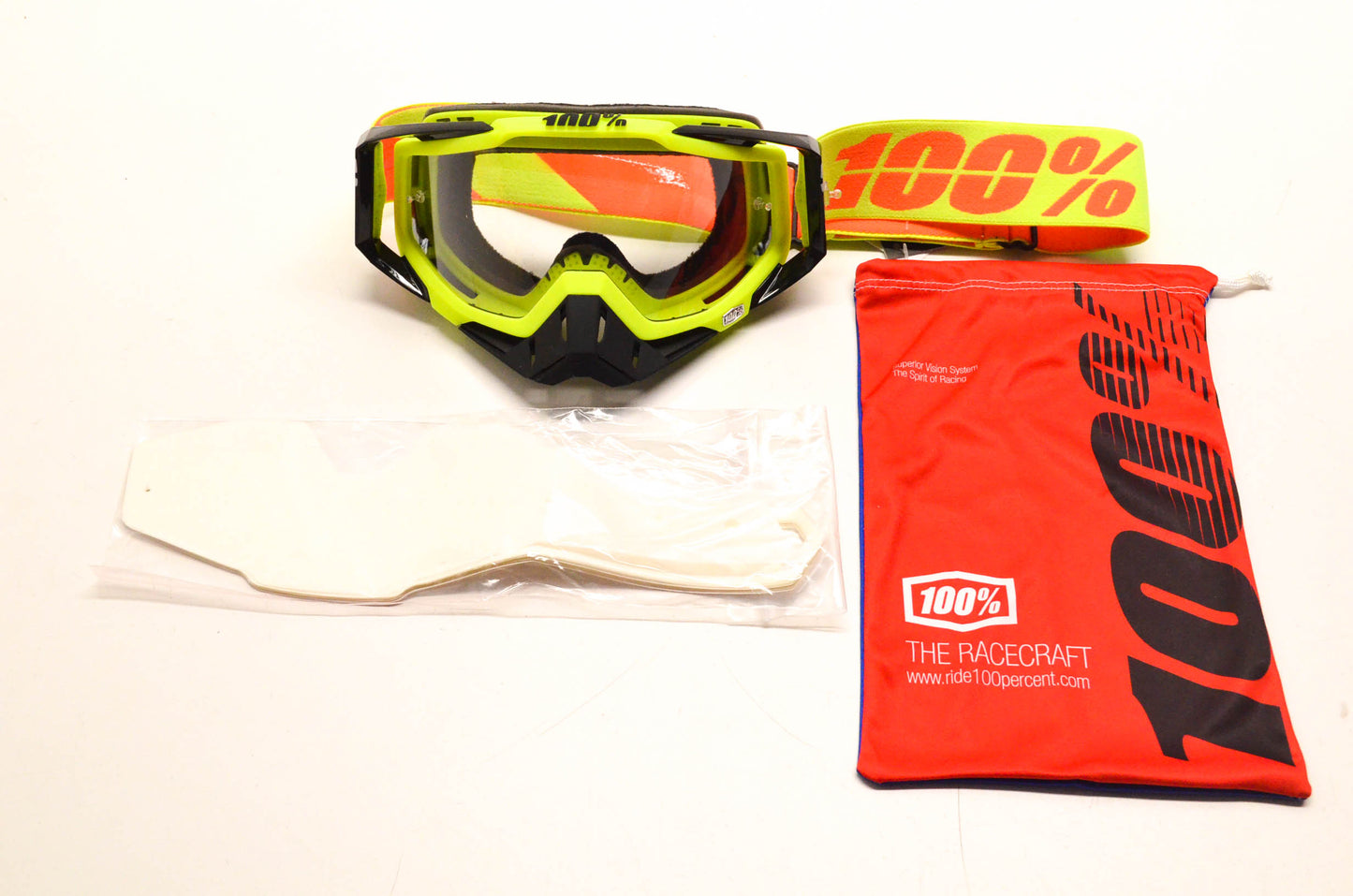 100% Speedlab 50100-004-02 Racecraft Goggles Kit NOS