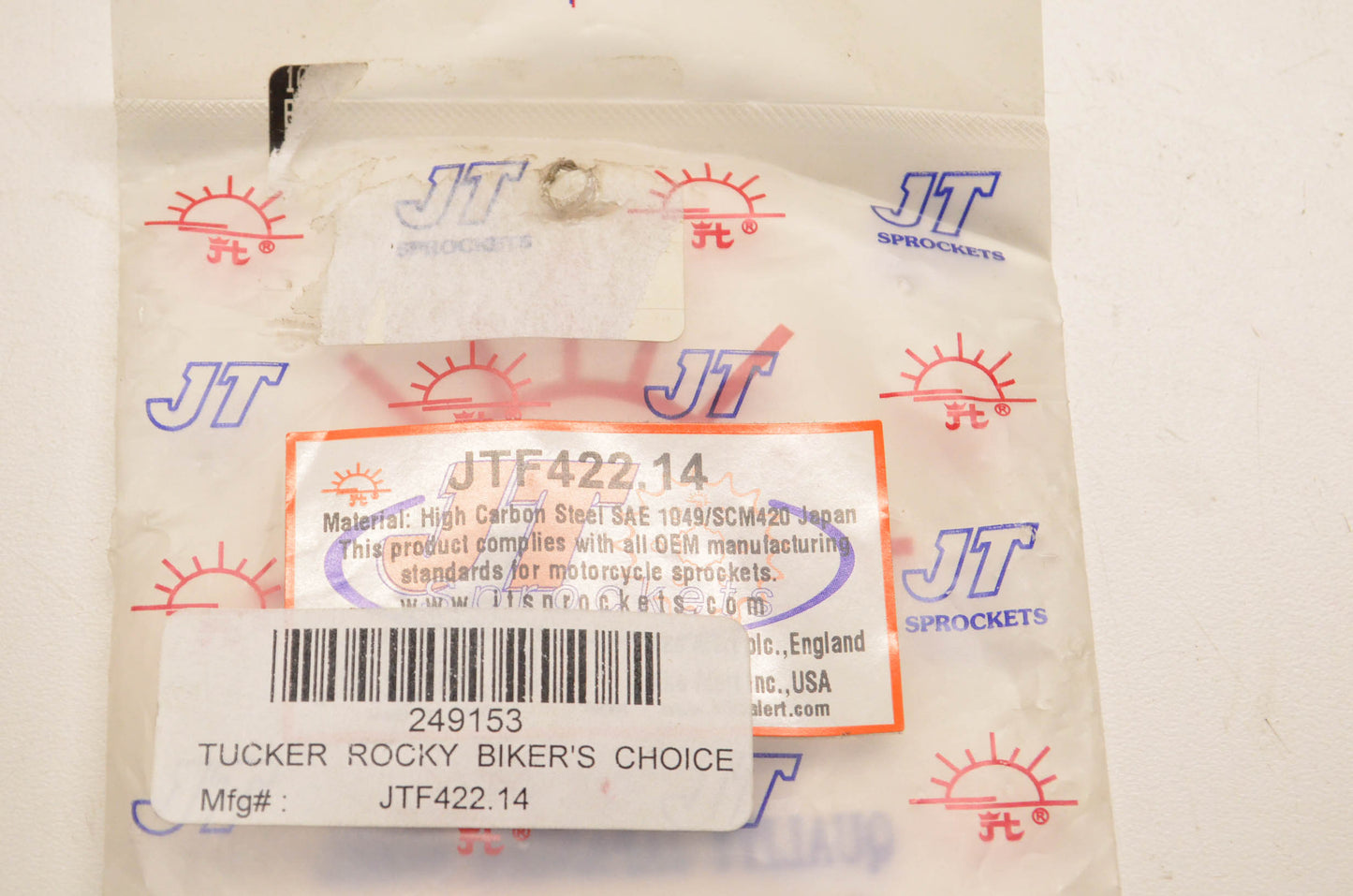JT Sprockets JTF422.14, JTF422-14, 249153 Front Sprocket NOS