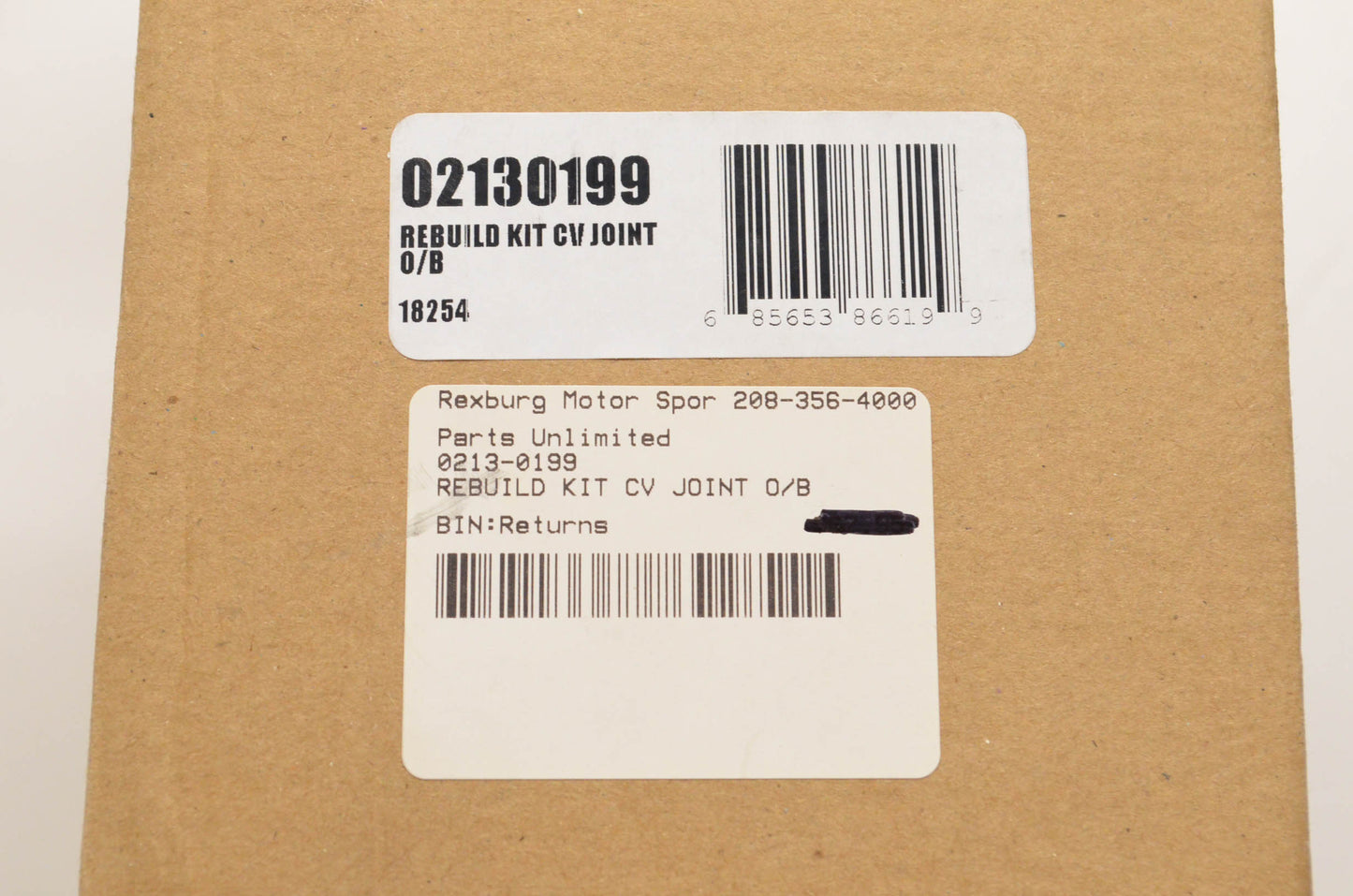 Moose Utility 02130199, 18254 CV Joint Rebuild Kit NOS