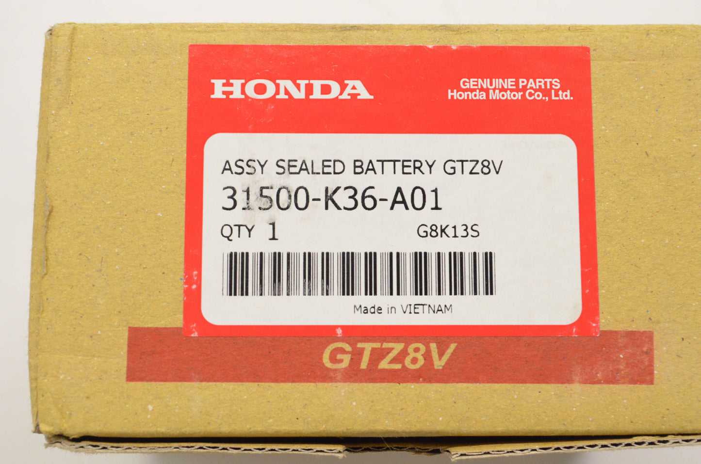 New OEM Honda 31500-K36-A01 Sealed Battery Assembly NOS