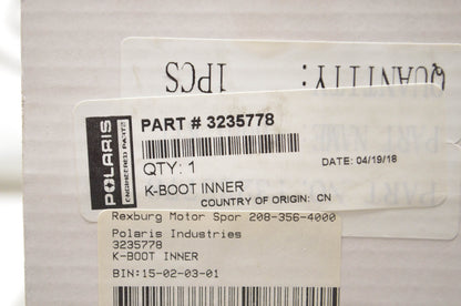 New OEM Polaris 3235778 Inner K-Boot Kit NOS