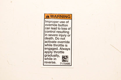 New OEM Polaris 7175486 Override Warning Decal NOS