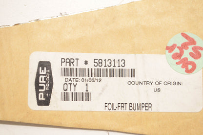 New OEM Polaris 5813113 Front Bumper Nosepan Foil NOS