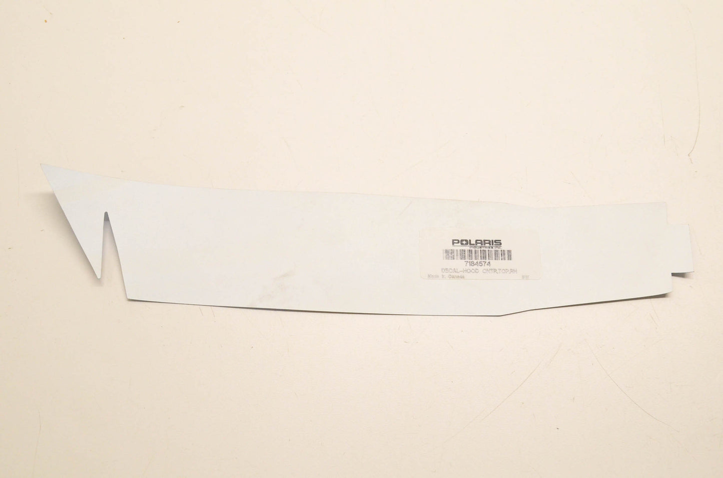 New OEM Polaris 7184574 Top Right Center Hood Decal NOS