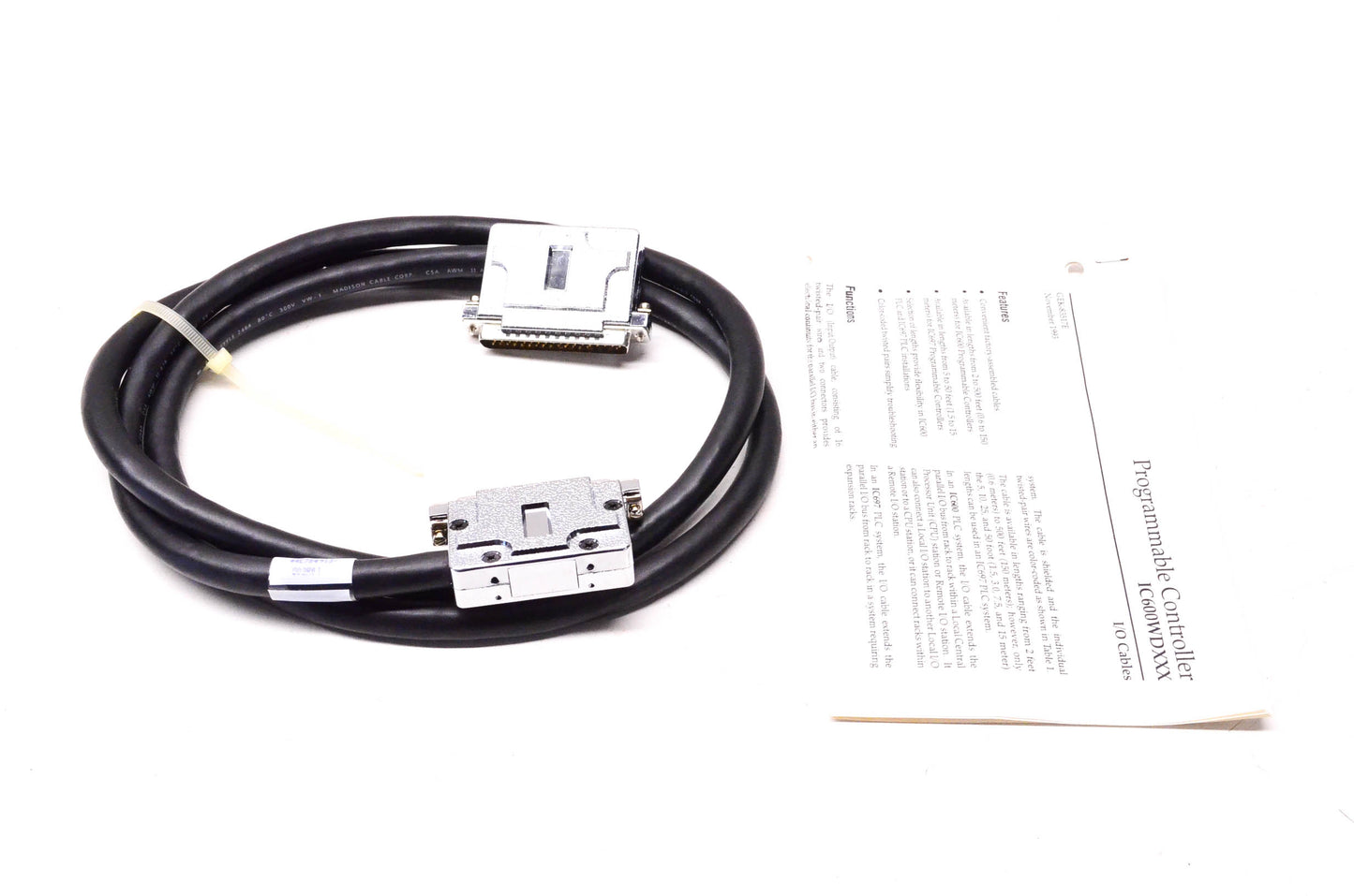 Madison IC600WD005D 5' Programmable Controller I/o Cable NOS