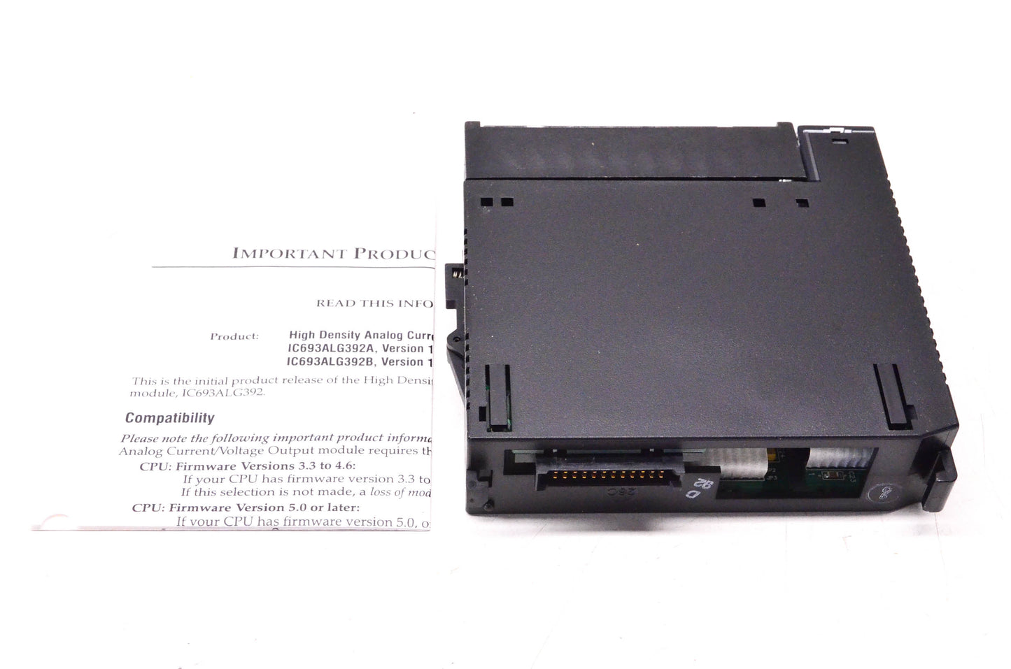 General Electric IC693ALG392B GE Fanuc Analog Output Module NOS