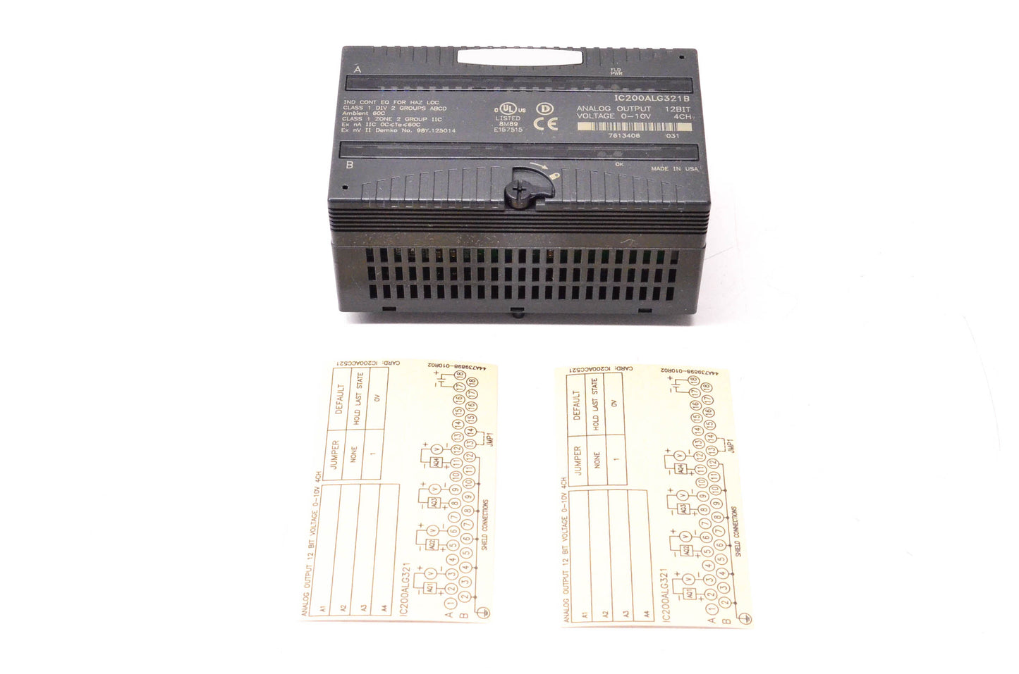 General Electric IC200ALG321B 4-Point 12-Bit Analog Output NOS