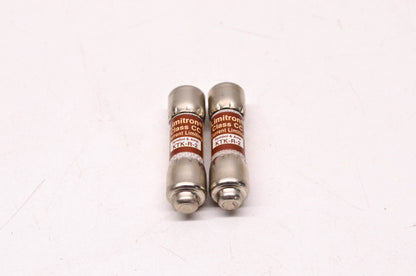 Cooper Bussmann KTK-R-2 2 Amp 600 Volt Fast-Acting Fuses Qty 2 NOS