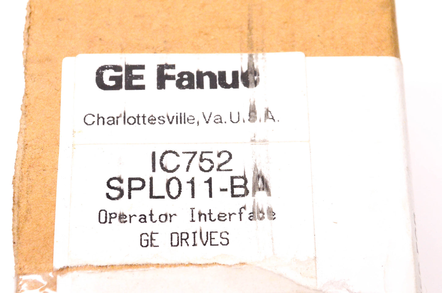 General Electric IC752SPL011-BA Operator Interface NOS