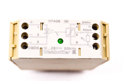 Weidmuller 117406 Optocoupler Relay NOS